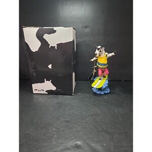 Cow‎ Parade Cowabunga Surfer Cow Figurine, Westland Giftware, #7253, Box & Tag
